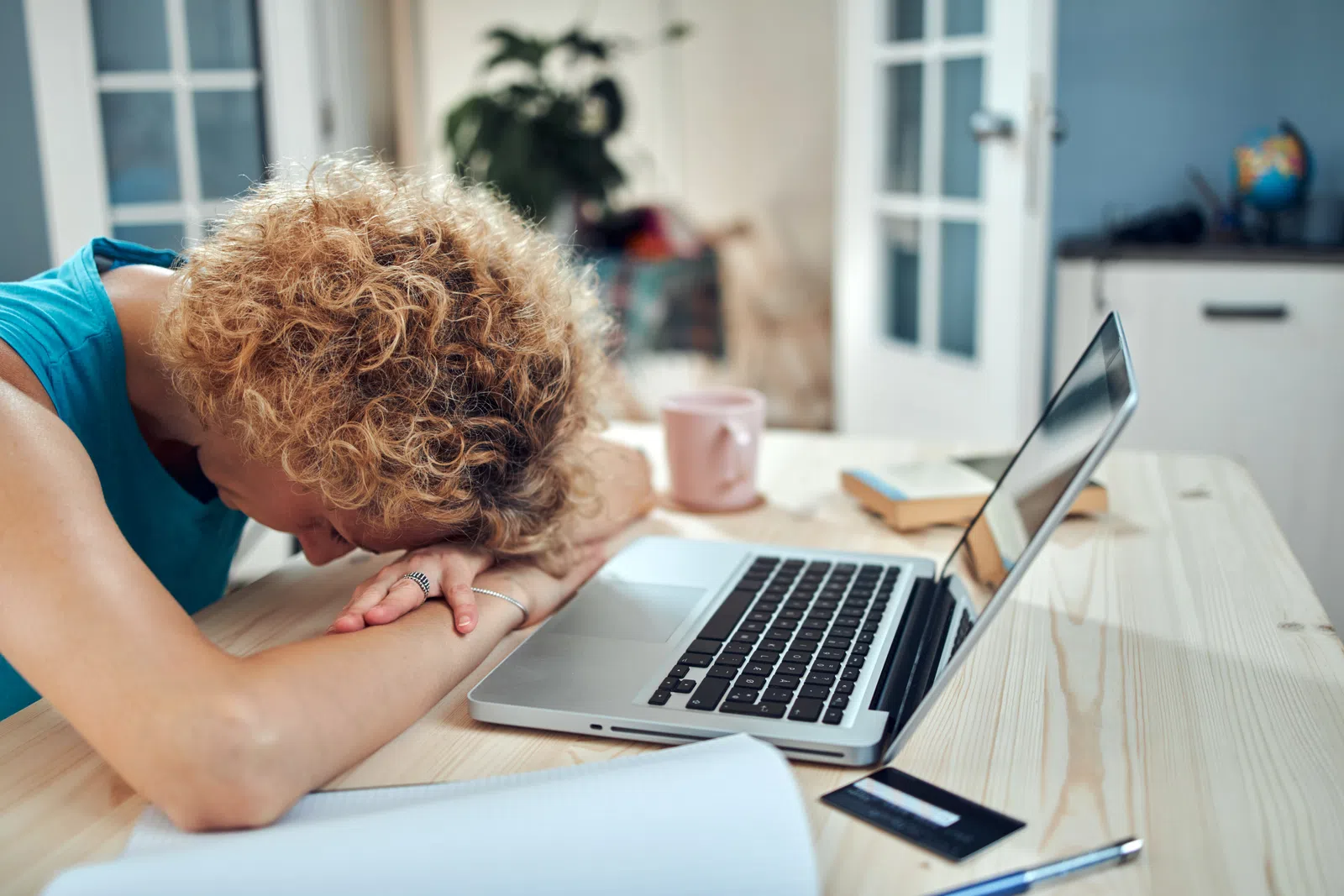 a person working on the laptop